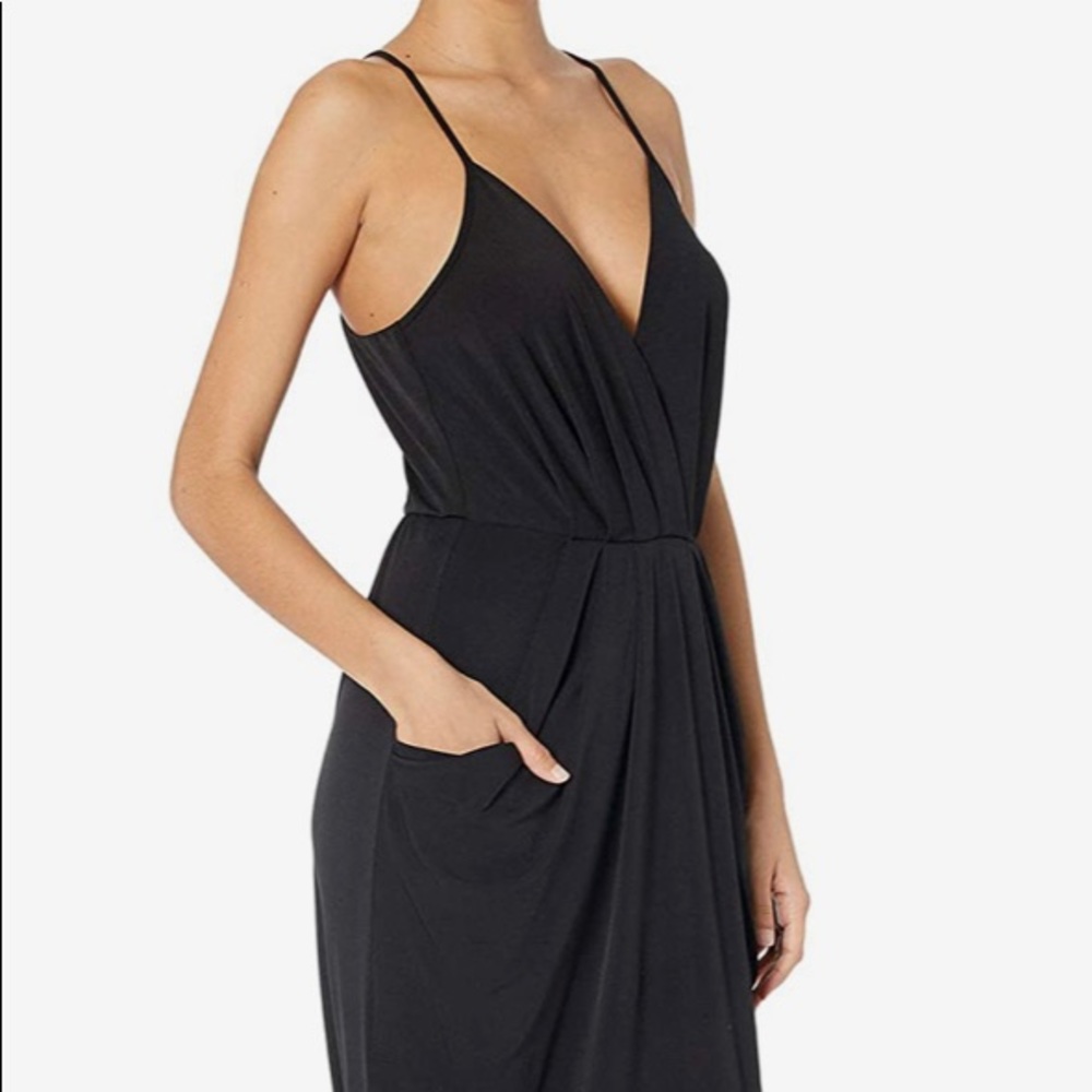 Draped Pocket Midi Dress